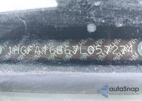 2007 Honda Civic Ex z USA, uszkodzony, nr VIN 1HGFA16867L057274